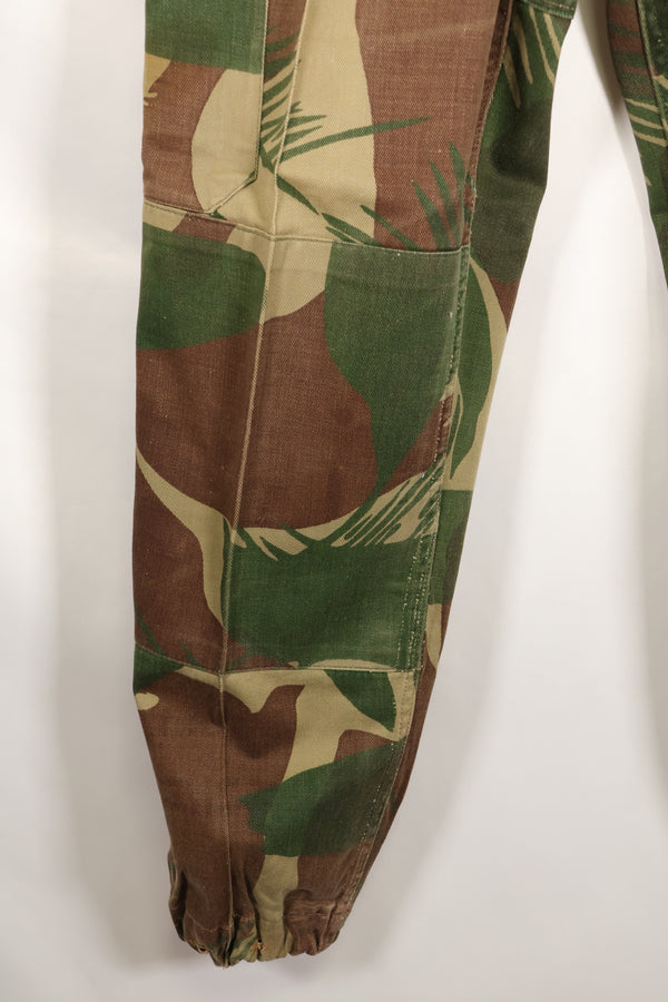 1970s Rhodesian Army Rhodesian camouflage shirt pants set, used.