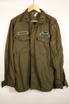 1971 Contract, M-L, U.S. Army, NOMEX Flame-Retardant Jacket for Pilots, with Patches, Used