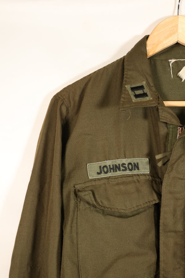 1971 Contract, M-L, U.S. Army, NOMEX Flame-Retardant Jacket for Pilots, with Patches, Used