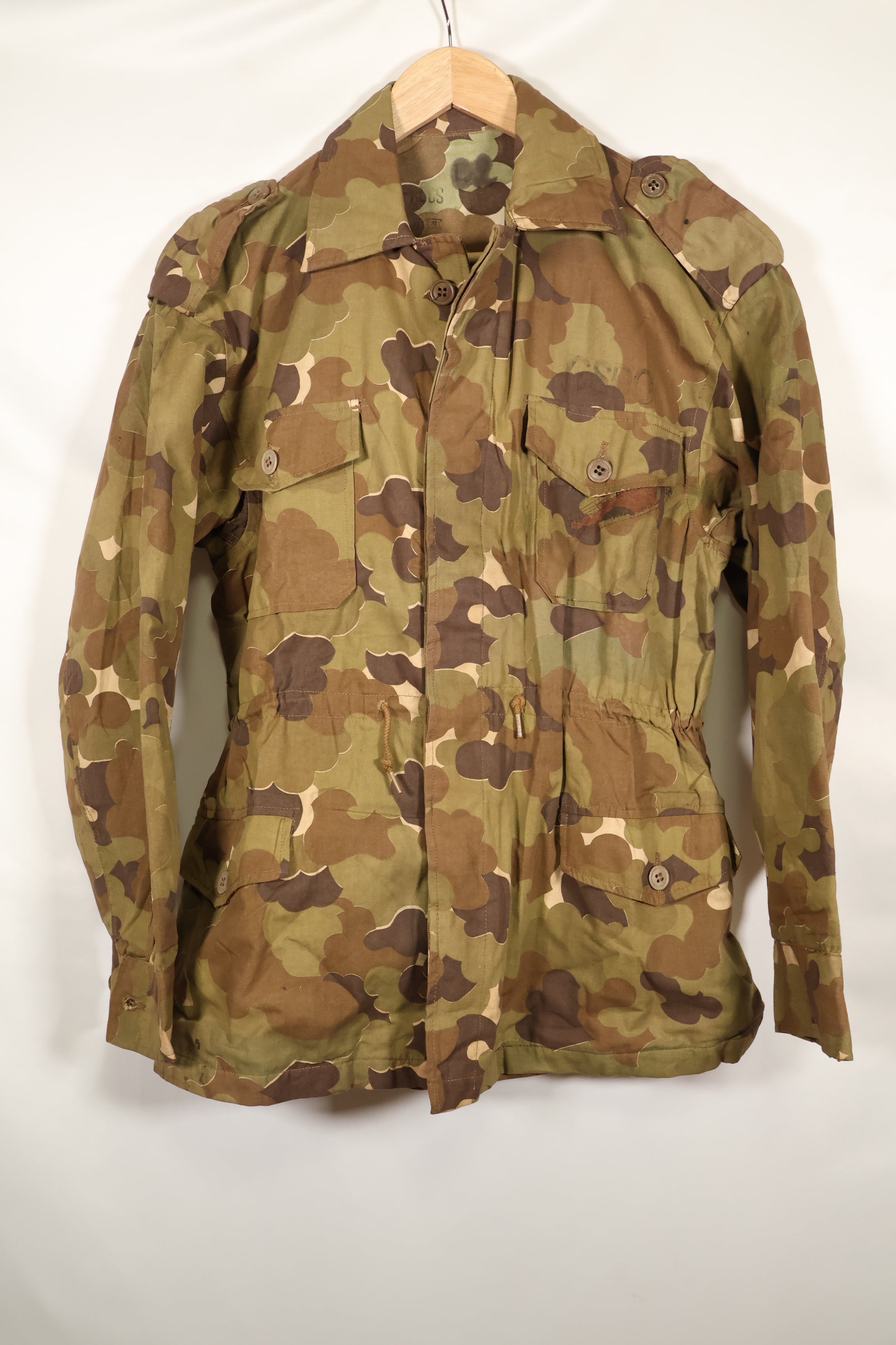 1960s ARVN Field Military Police Mitchell Camouflage Field Jacket, Used, B