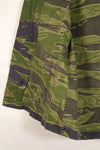 Authentic Fabric, Postwar Sewn, South Vietnamese Marine Corps (VNMC), 5th Pattern, Tiger Stripe Shirt, Used