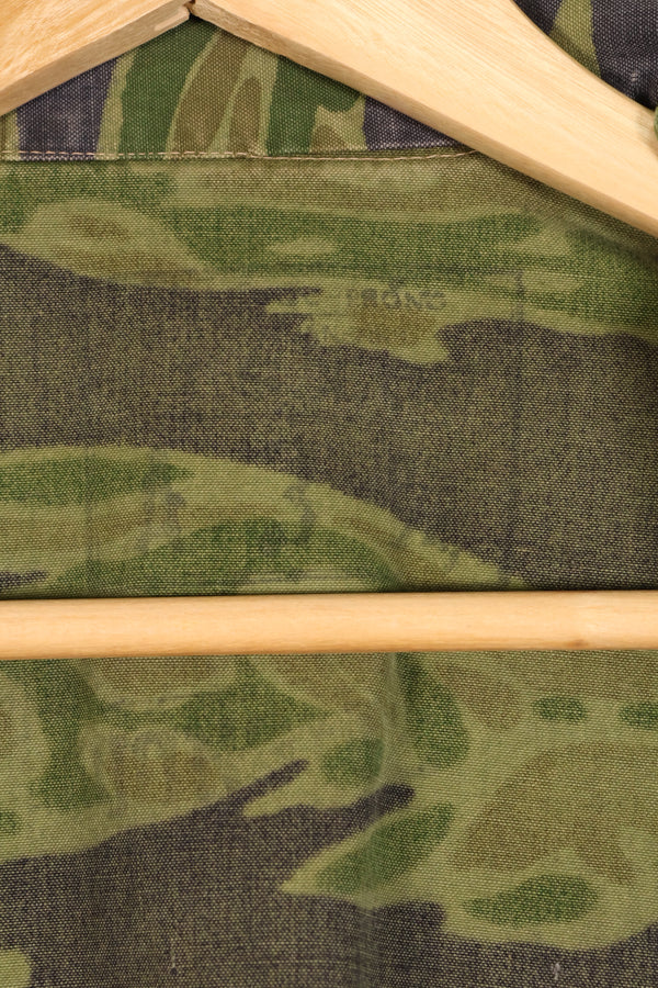 Authentic Fabric, Postwar Sewn, South Vietnamese Marine Corps (VNMC), 5th Pattern, Tiger Stripe Shirt, Used