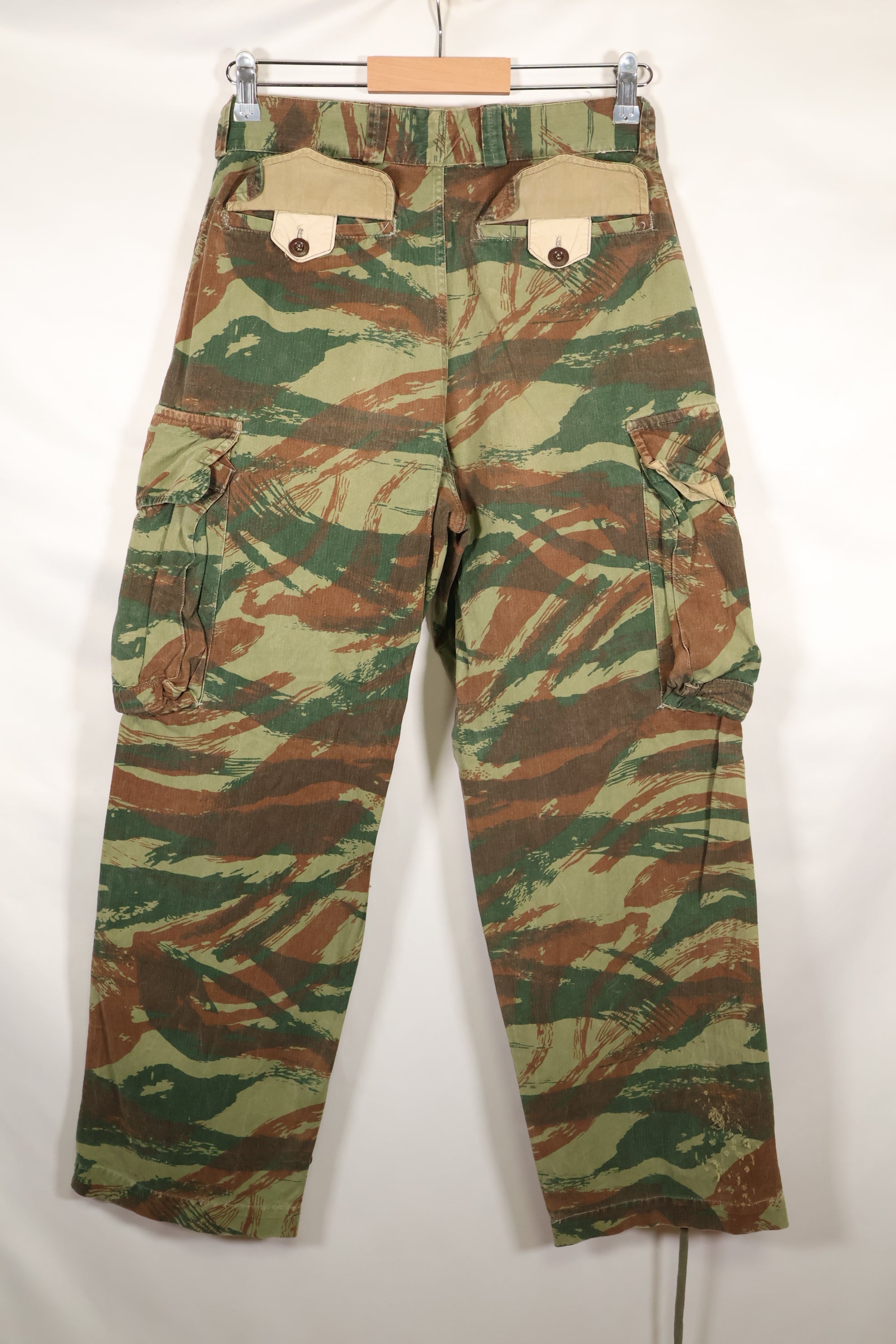 1960s French Army Lizard Camouflage Pants TAP 47/56 Pattern Used