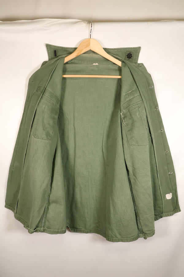 1968年契約　推定S~M　OG-107　ユーティリティシャツ　Type III　パッチ付　中古品
