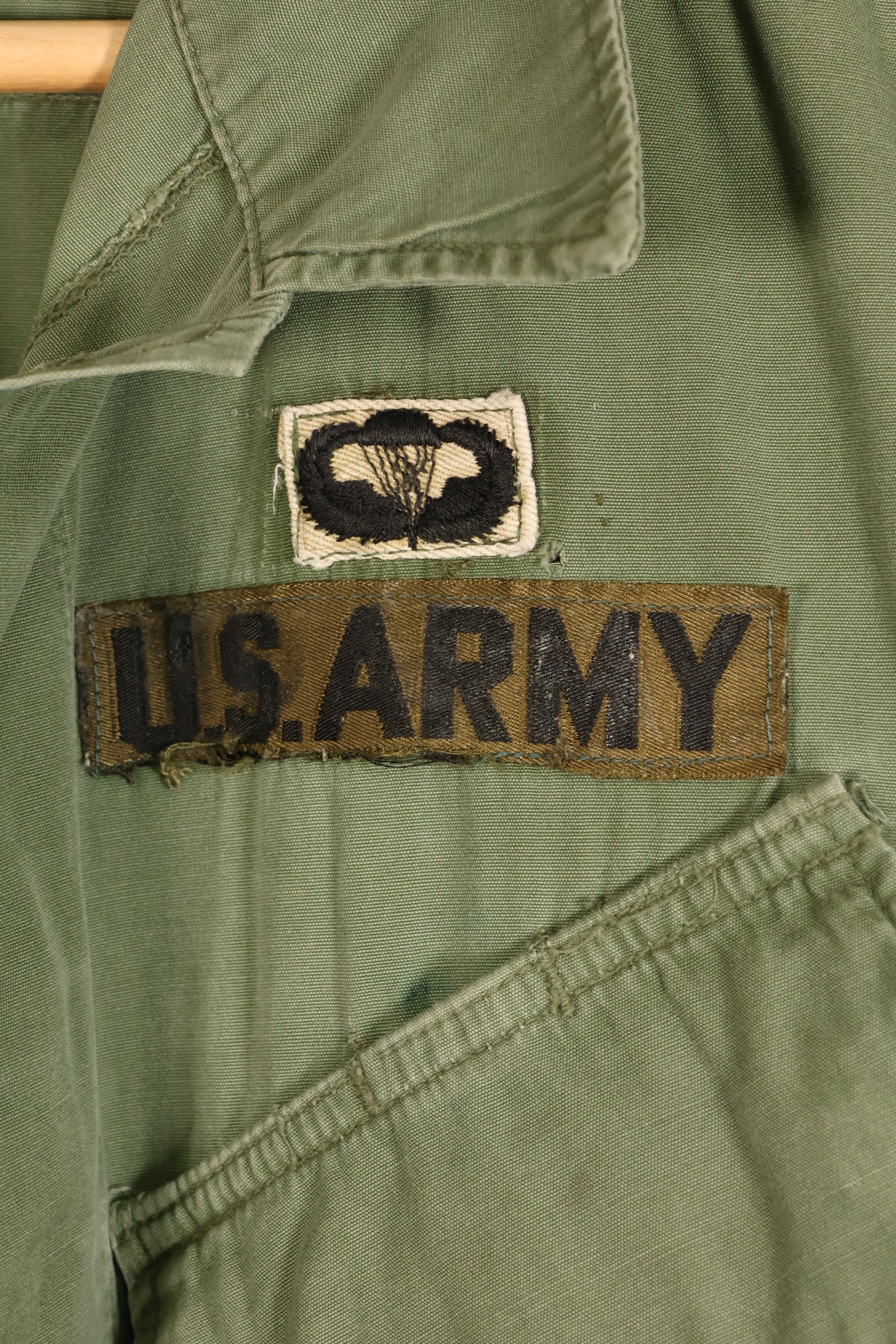 Estimated Contract Year: 1966–67 | S-R | 3rd Model Jungle Fatigue Jacket | Green Beret | Used