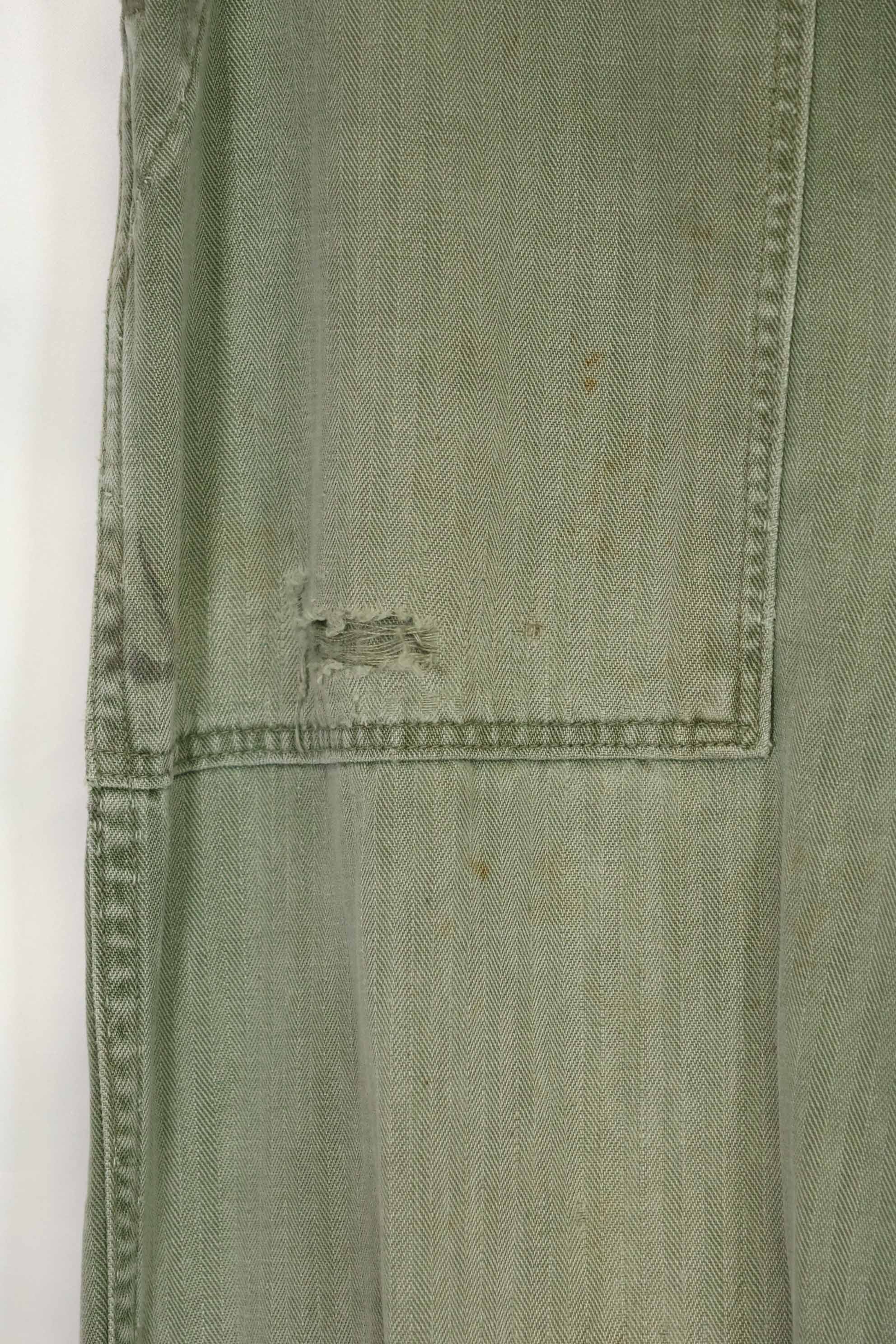 1950's USMC HBT P41 Cut Utility Pants Korean War Used