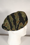 Real privately procured zigzag pattern tiger stripe beret, unused.