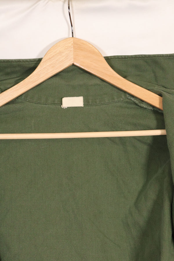 1967 Contract US Navy OG-107 Utility Shirt Engineering Corps SEABEES Identical Owner A