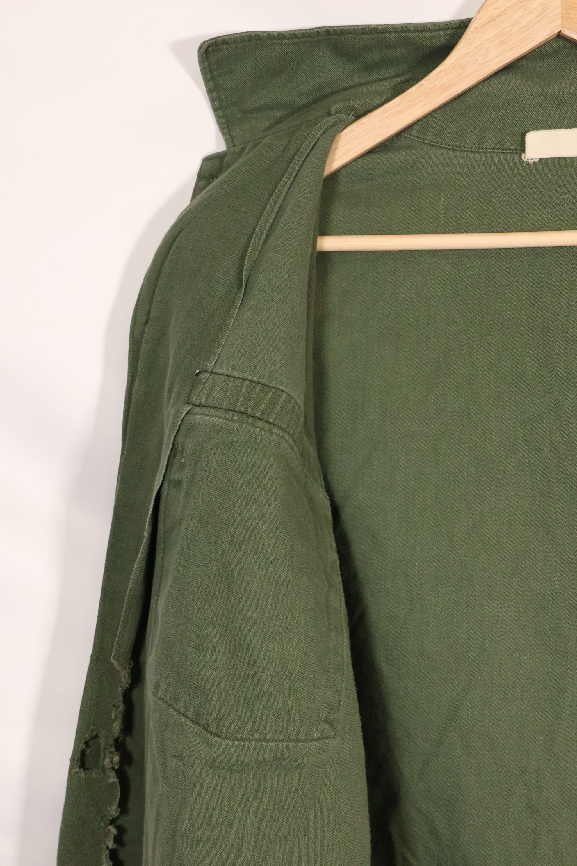1967 Contract US Navy OG-107 Utility Shirt Engineering Corps SEABEES Identical Owner A