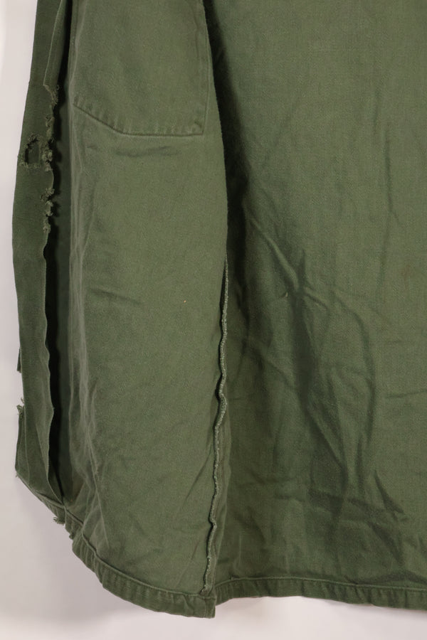 1967 Contract US Navy OG-107 Utility Shirt Engineering Corps SEABEES Identical Owner A
