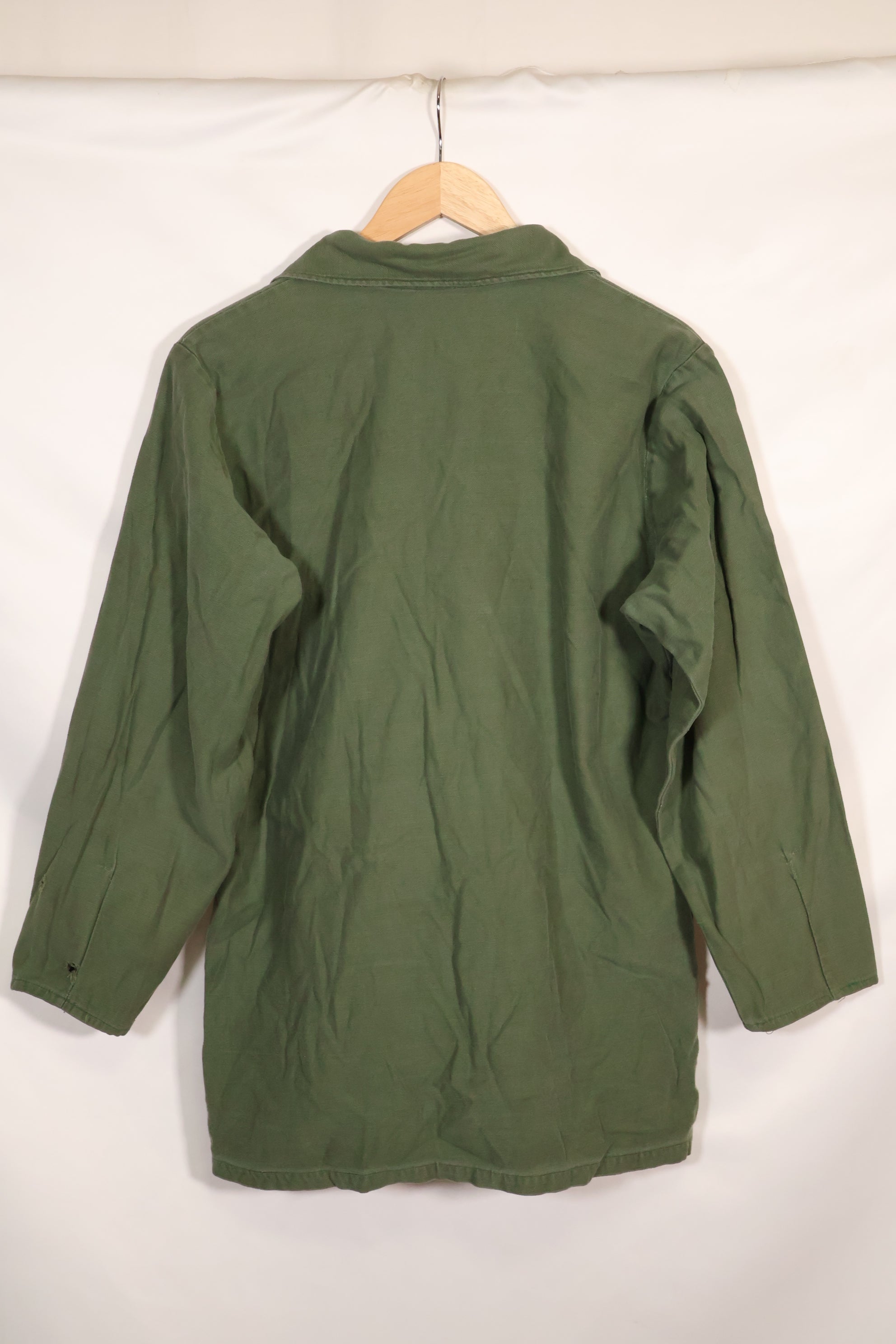 1967 Contract US Navy OG-107 Utility Shirt Engineering Corps SEABEES Identical Owner A