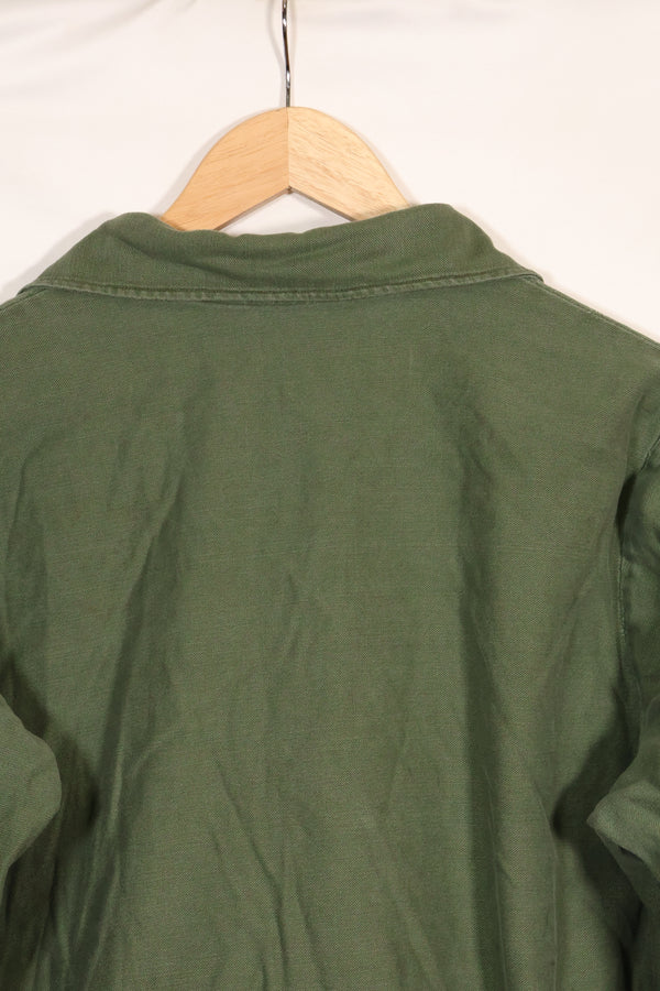 1967 Contract US Navy OG-107 Utility Shirt Engineering Corps SEABEES Identical Owner A