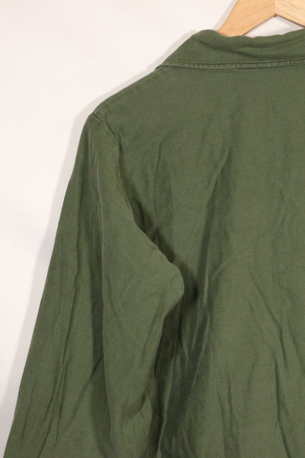 1967 Contract US Navy OG-107 Utility Shirt Engineering Corps SEABEES Identical Owner A