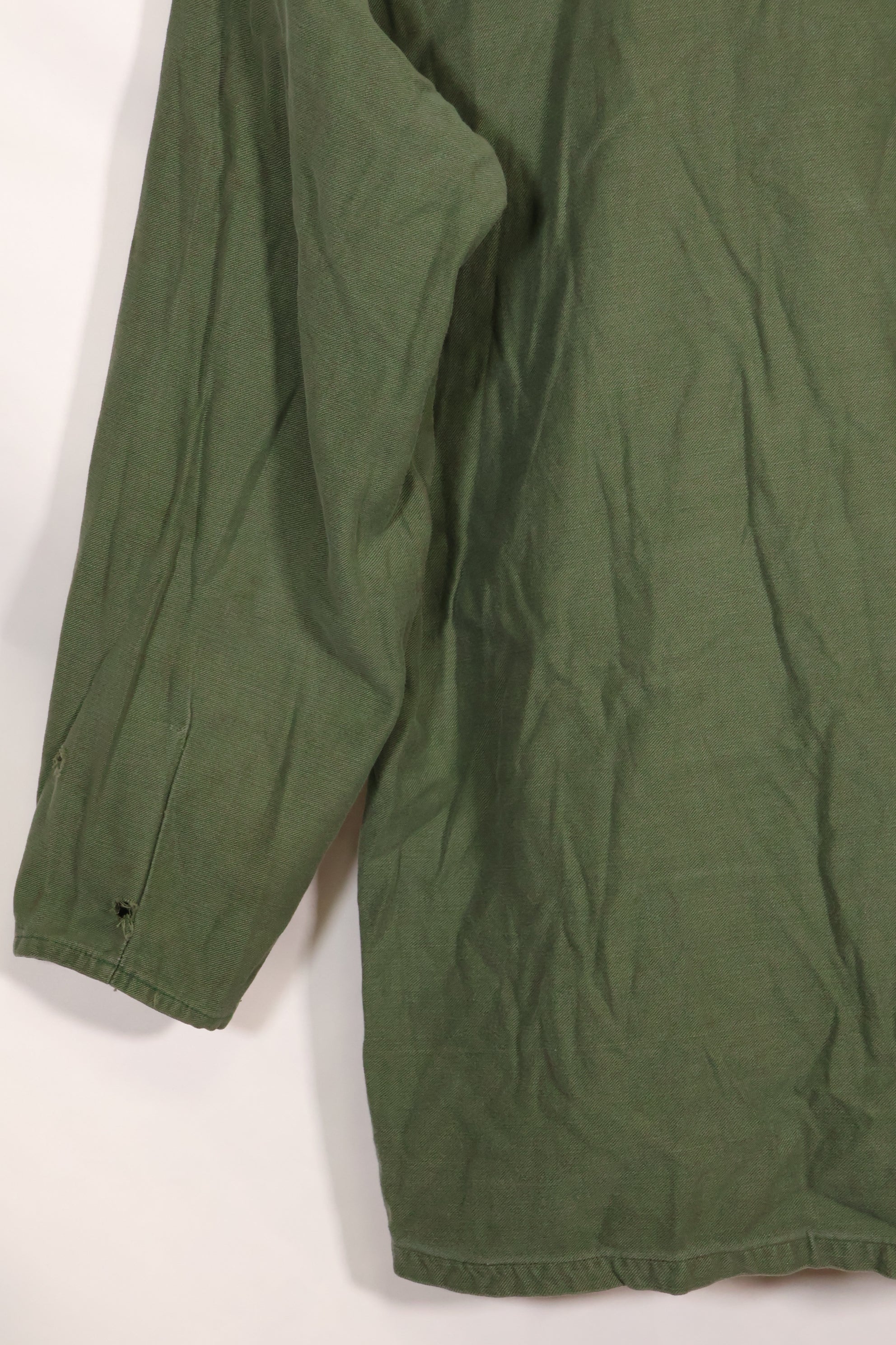1967 Contract US Navy OG-107 Utility Shirt Engineering Corps SEABEES Identical Owner A