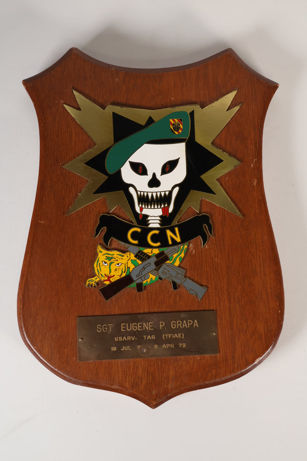 Real MACV SOG CCN (COMMAND CONTROL NORTH) Plaque 1971-1972