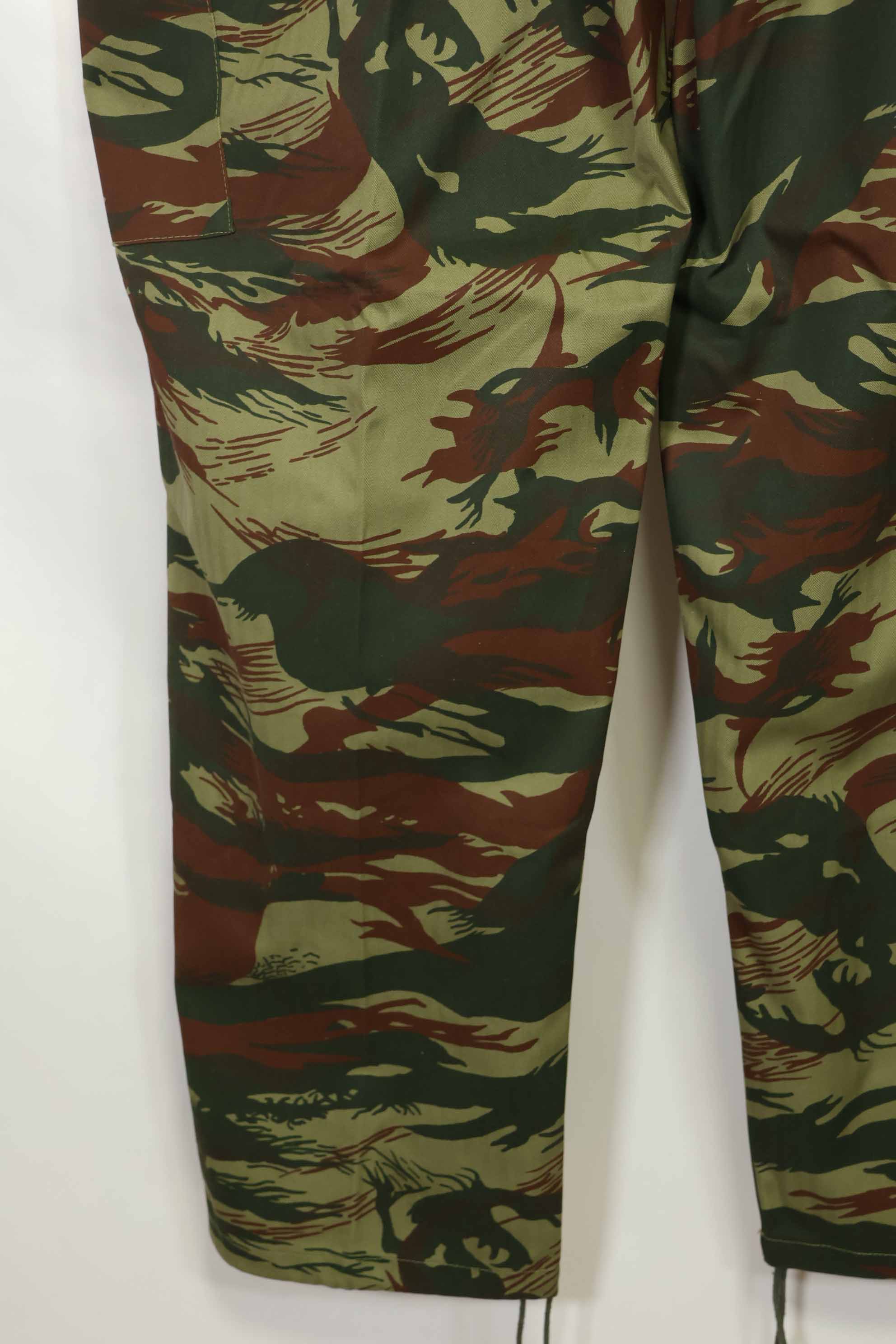 1980's French Army Lizard Camouflage Field Pants, unused.