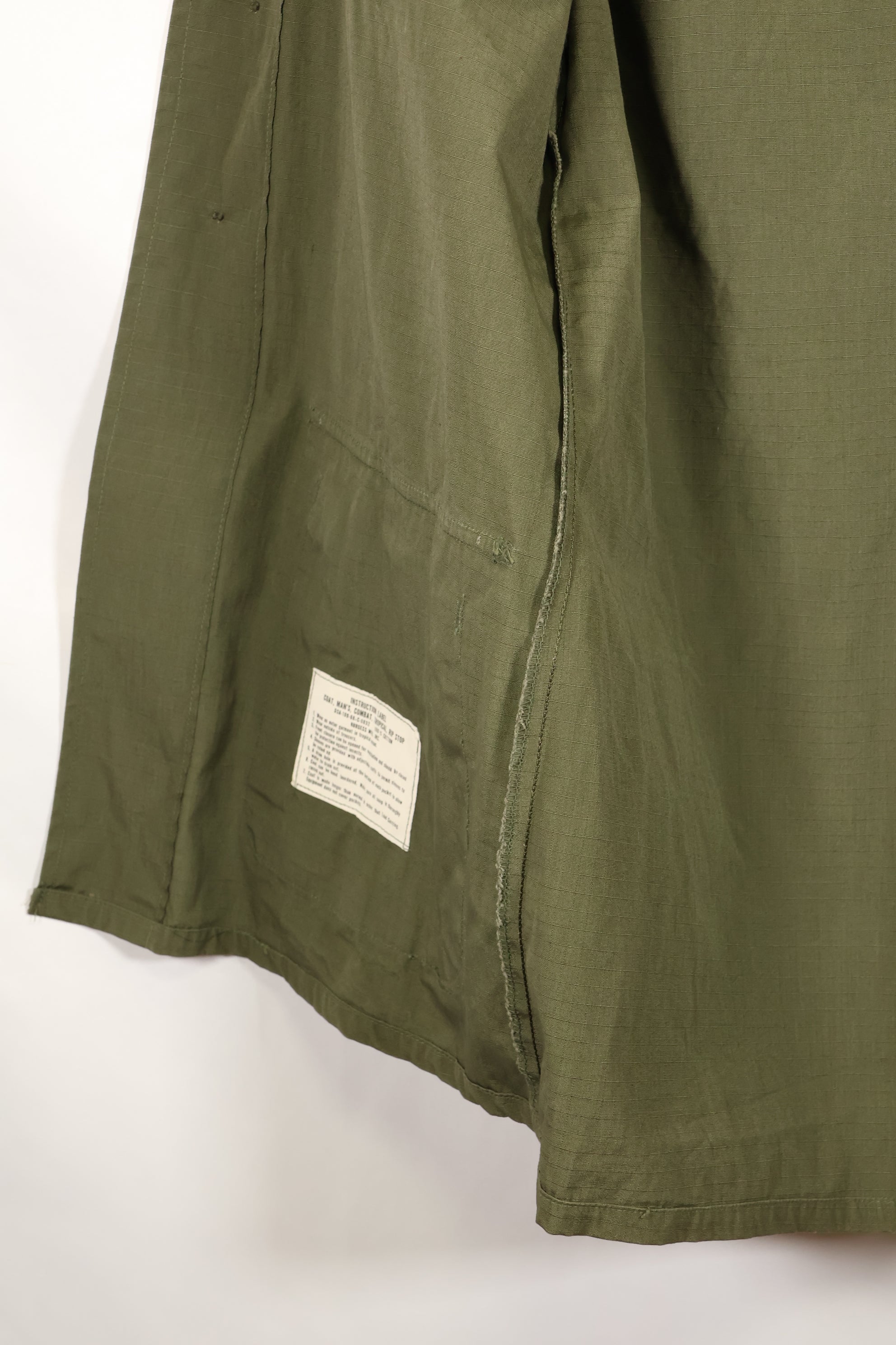 1968 S-R 4th Model Jungle Fatigue Jacket, JFK Center, almost unused.