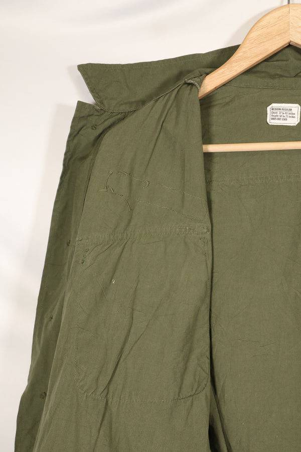 1969 Contract M-R Non Rip 3rd Model Jungle Fatigue Jacket, used, with tape.