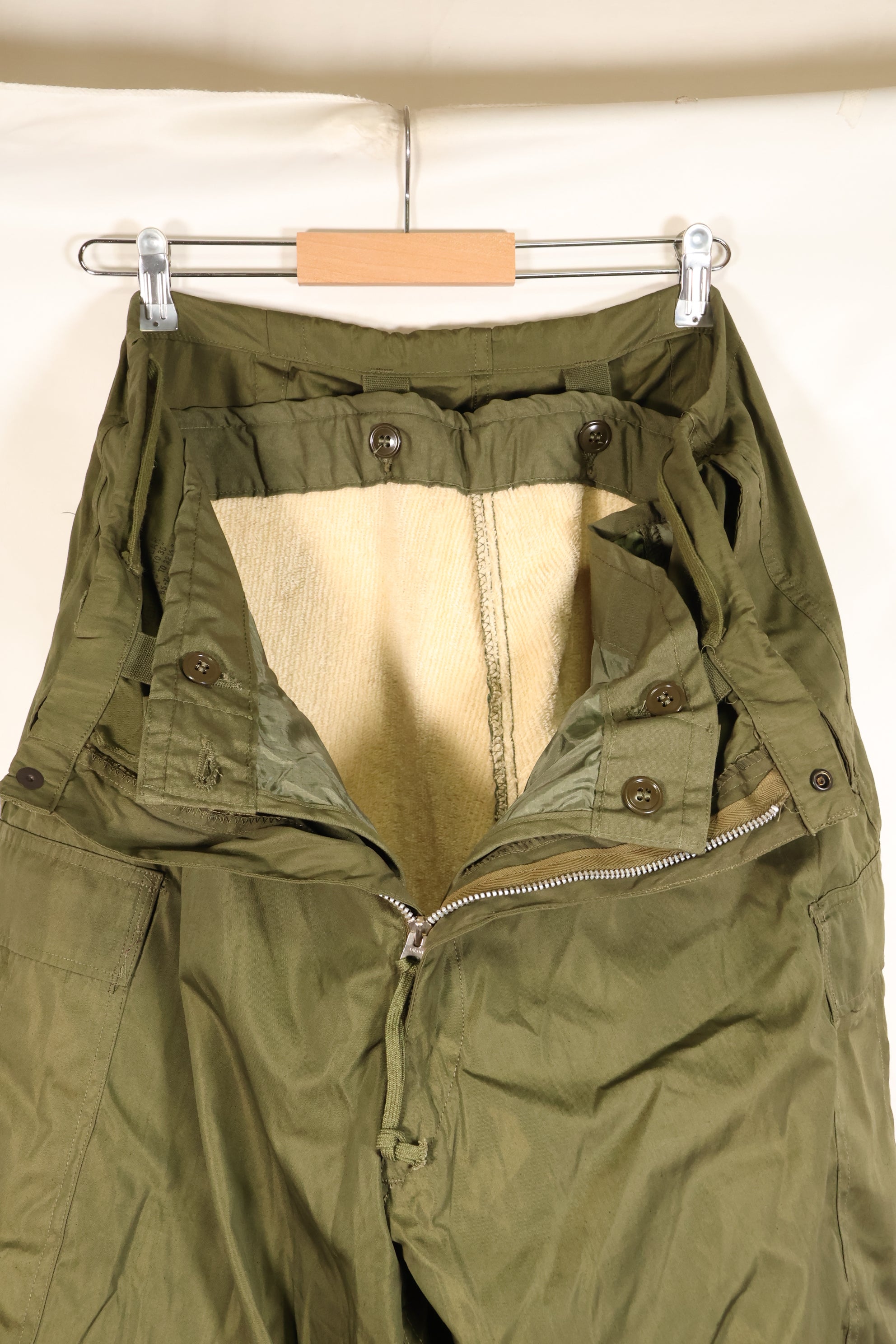 Early 1950s, M-R, M-1951, Arctic Shell Pants, Overpants, with Liner, Used