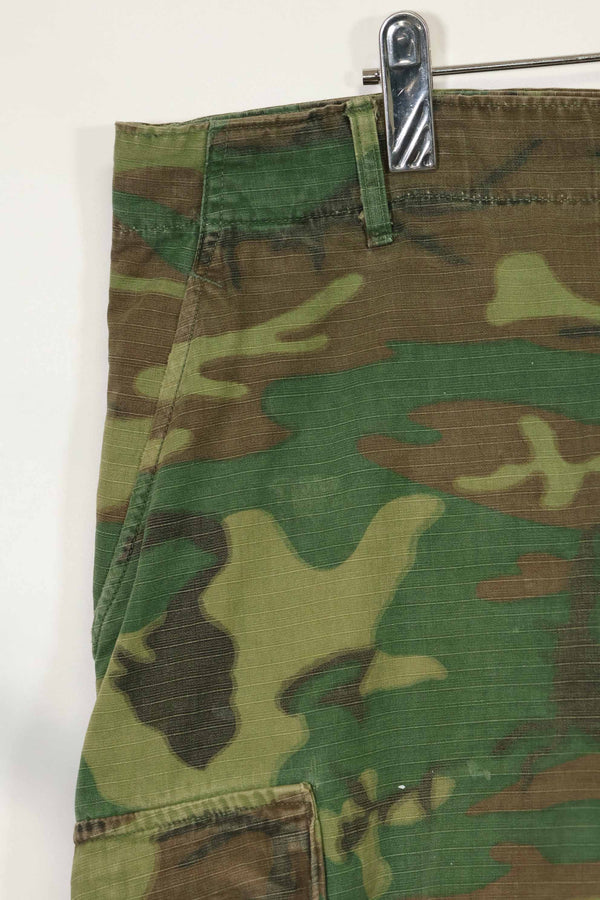 1968 Contract Ripstop Fabric US Army ERDL Camouflage Fatigue Pants Shorts L-R