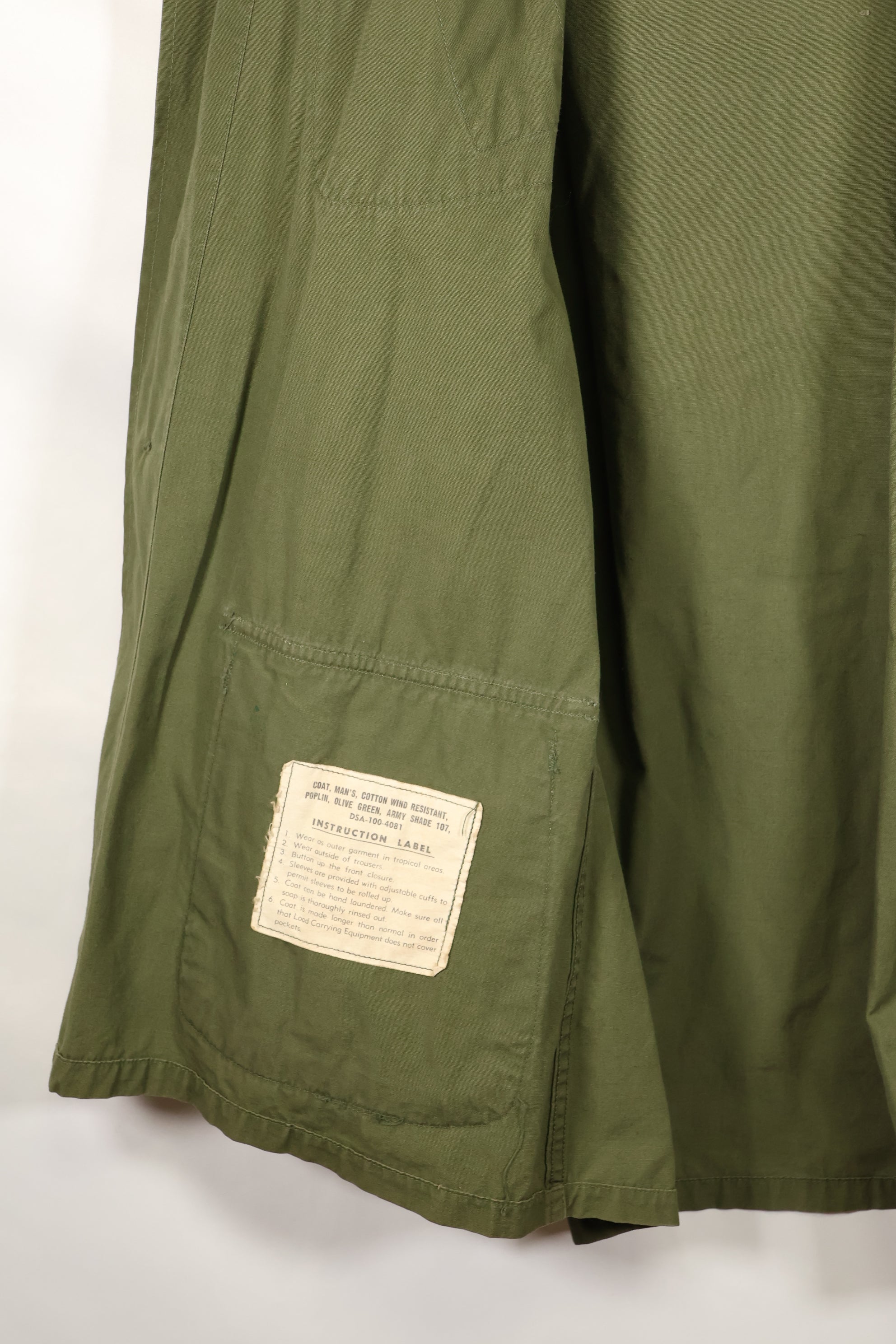 Circa 1967 M-R 3rd Model Jungle Fatigue Jacket, used.