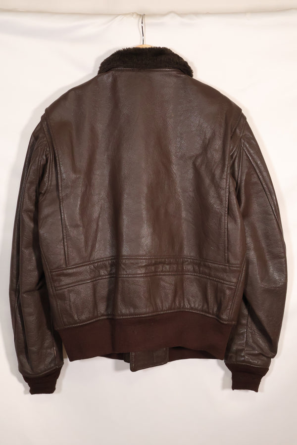 1969 Contract Size 44 US Navy G-1 Flight Jacket Large Size Used