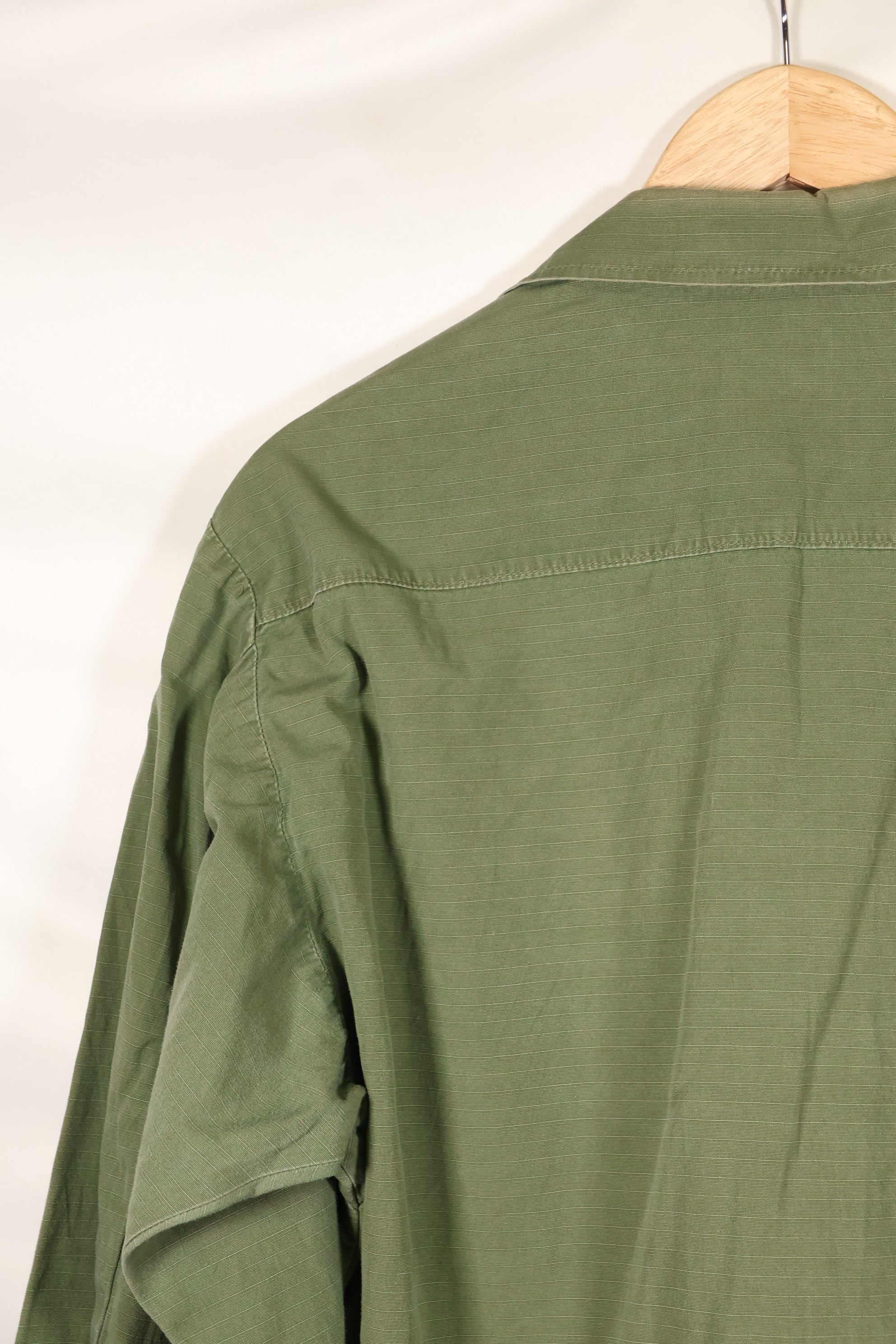 1968 Contract M-S 4th Model Jungle Fatigue Jacket, used, with US ARMY tape.