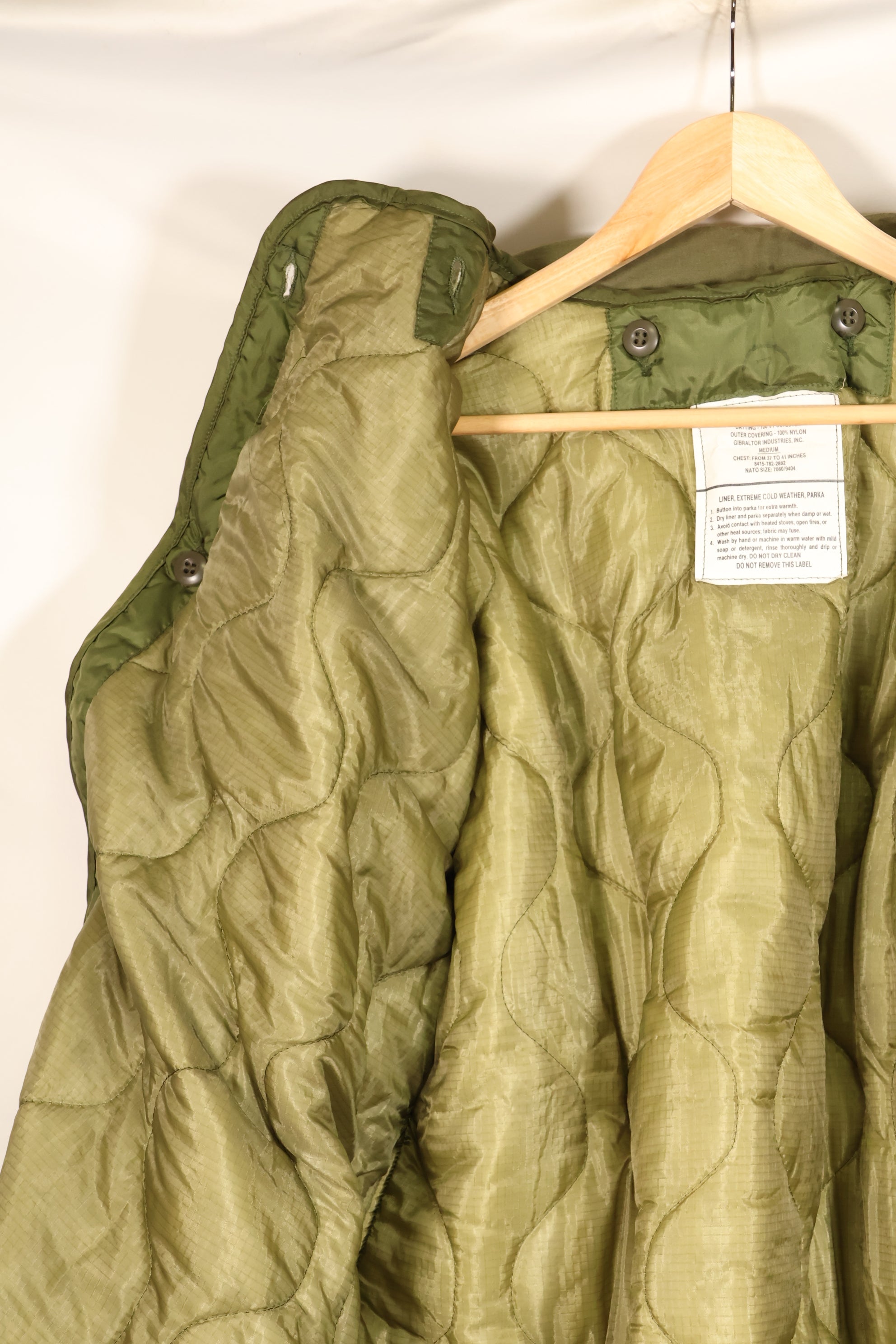 1967 Contract, M-R, U.S. Military, 2nd Model M65 Field Jacket, Aluminum Zipper, With Liner, Used