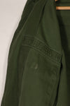 Real 1968 OG-107 Utility Shirt with Green Beret Okinawa made SSI, used.