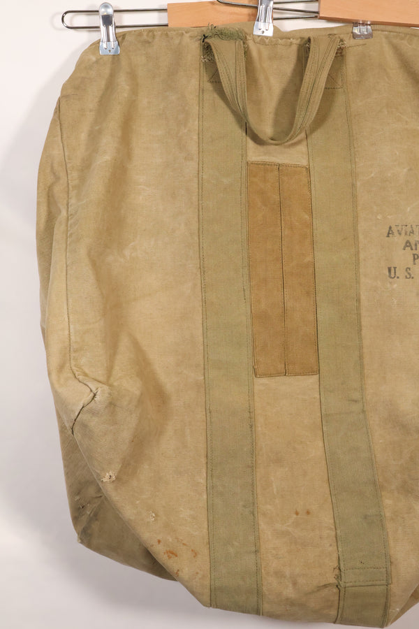 1940s U.S. Army Air Corps USAAF Pilot Kit Bag, used.