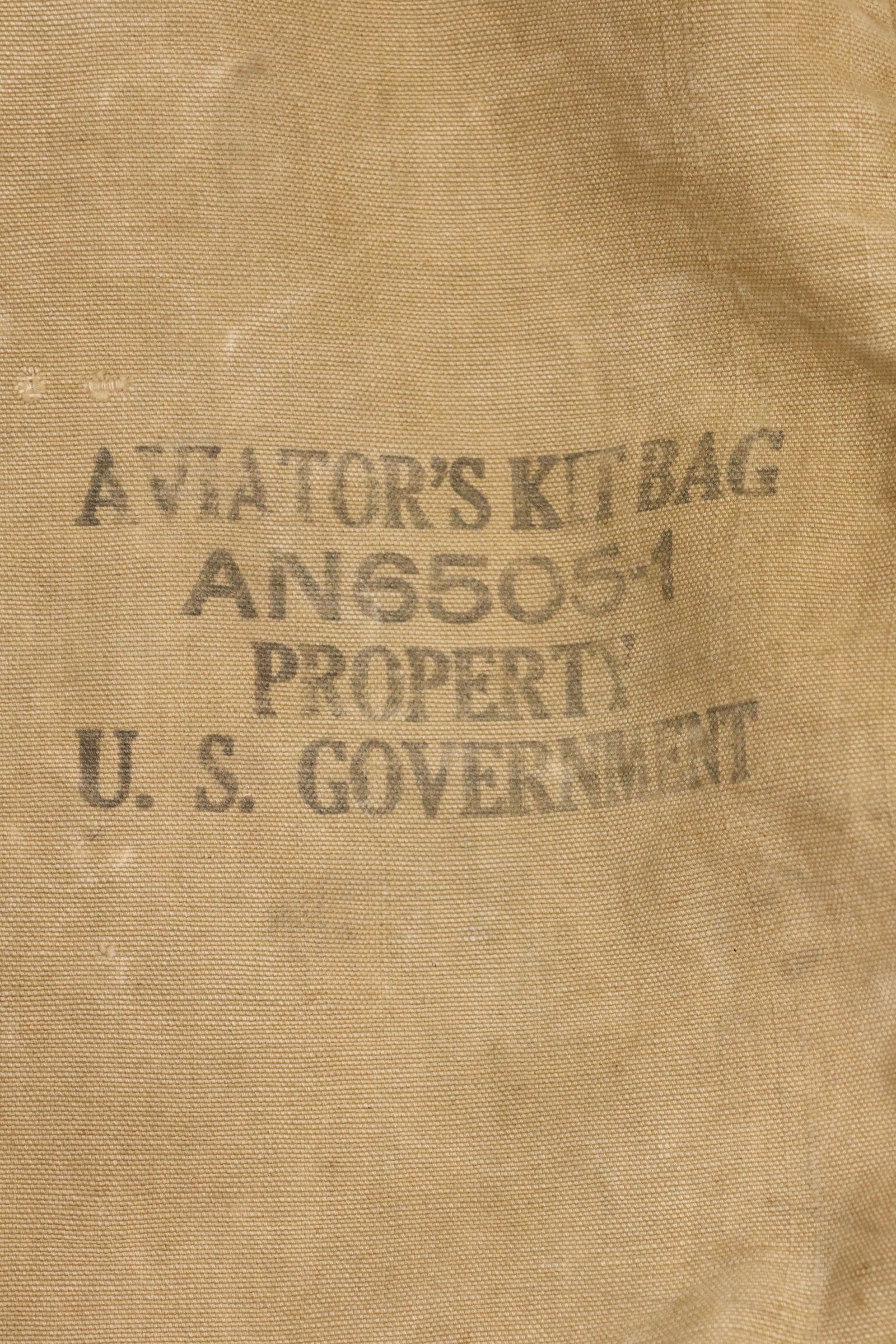 1940s U.S. Army Air Corps USAAF Pilot Kit Bag, used.