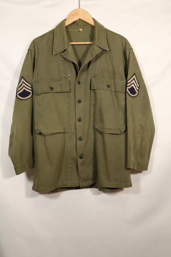 1940's US Army M43 HBT Utility Jacket, used, good condition.