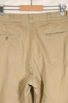 1960s 30X31 U.S. Army khaki pants, chinos, used A