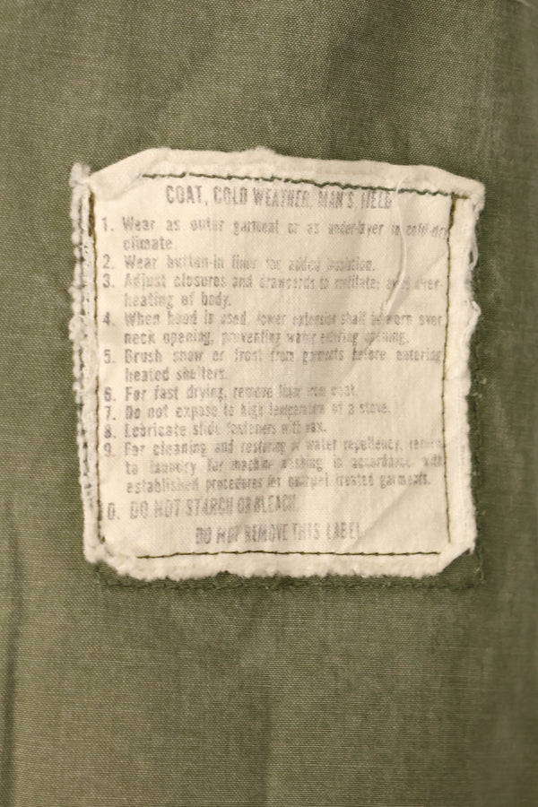 1974 Contract, S-R, U.S. Military, M65 Field Jacket, 3rd Model with Liner, Used