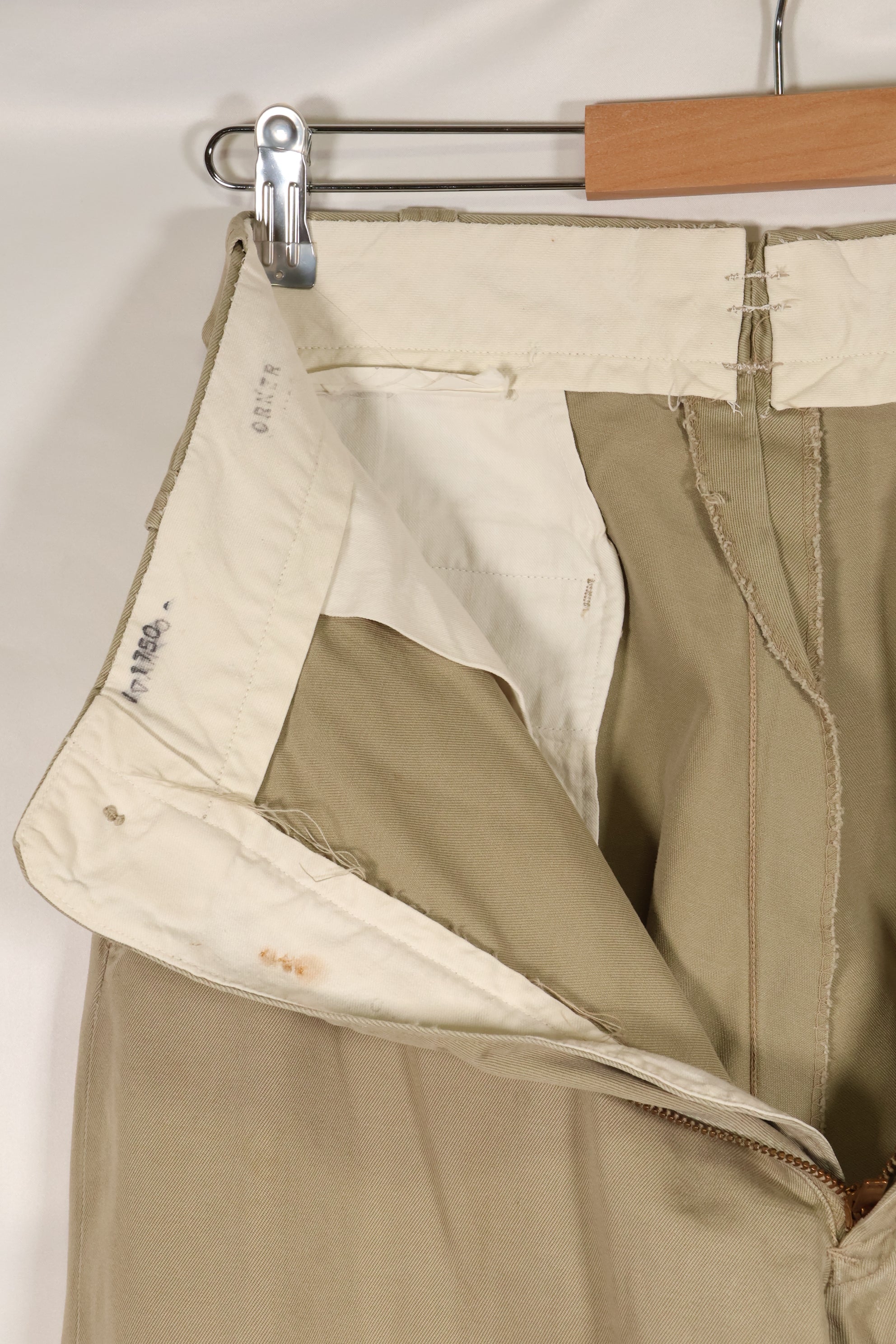 1960s 29X31 U.S. Army khaki pants, chinos, used, B