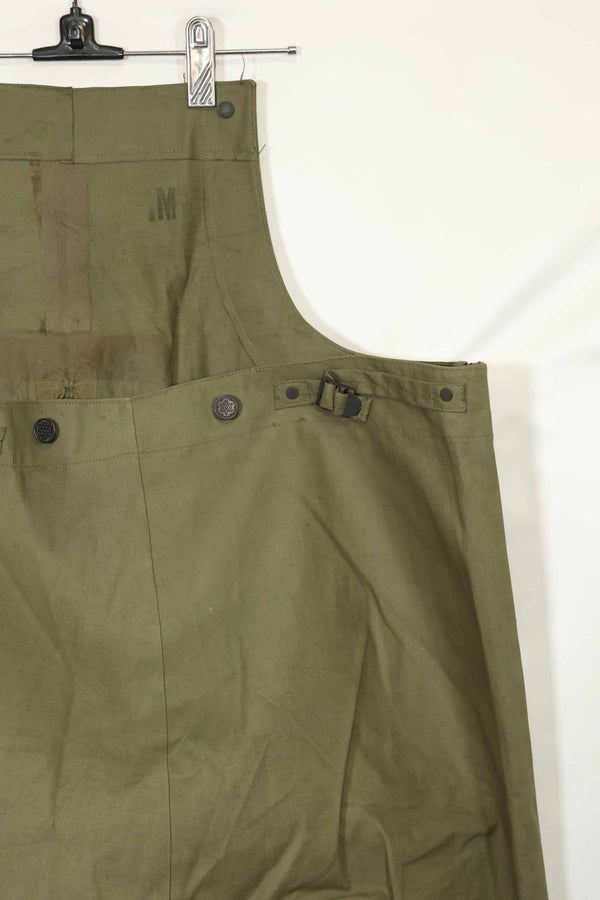 1940s-early 50s U.S. Navy, Army button deck pants, rain pants, used, A