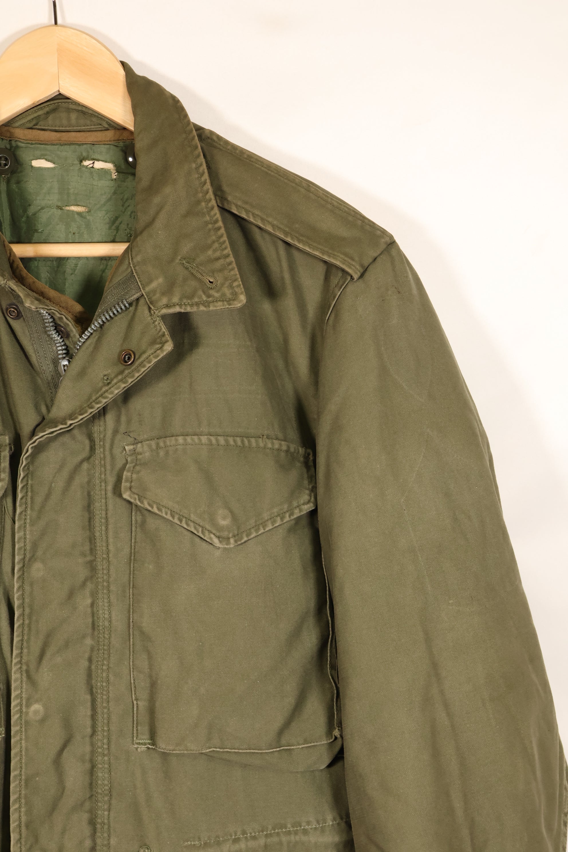 Early 1960s Lot: M-R, U.S. Army M51 Field Jacket with Liner, Used
