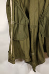 Early 1950s M51 Field Parka with fishtail wool pile liner, used.