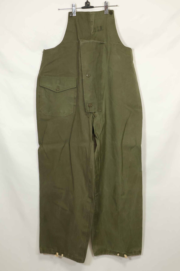 1940s-early 50s U.S. Navy deck pants, rain pants, used, C