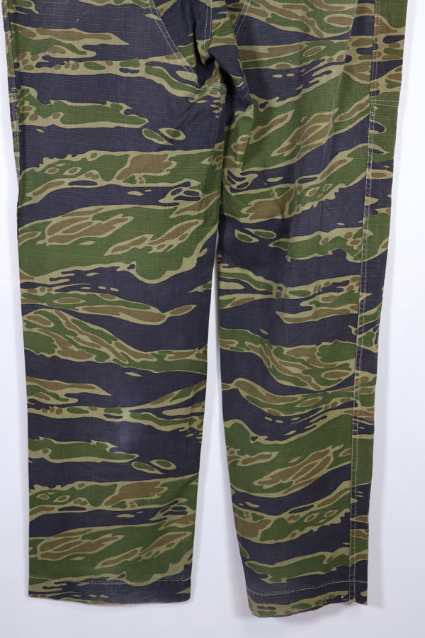 1970's Real Fabric Late Water Tiger Stripe Pants Used Utility Pants