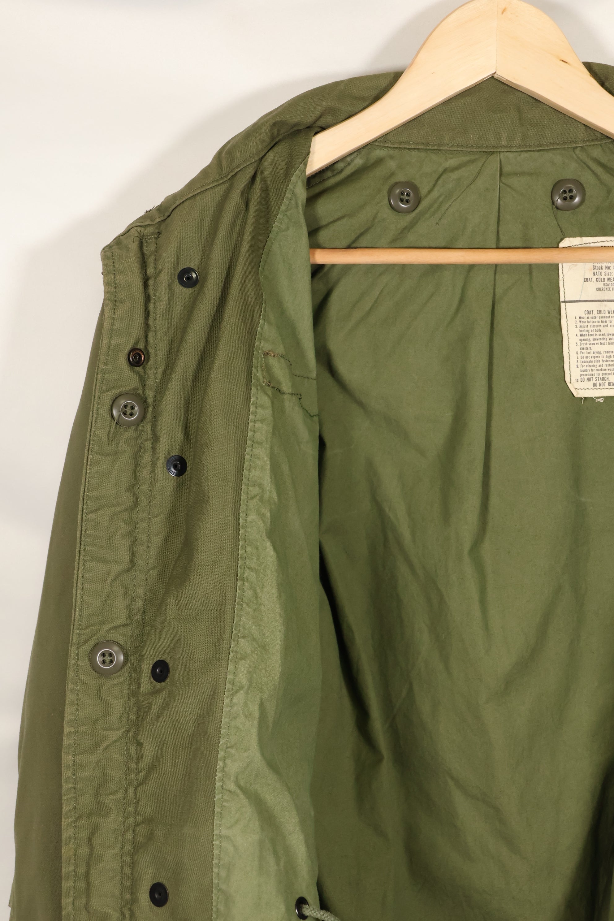 1975 Contract S-R 3rd Model M65 Field Jacket Used