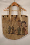 Custom-Made Item: Modified WWII U.S. Navy Duffle Bag with Tiger Stripe Pattern and Snoopy Motif by LA Kitzfitz