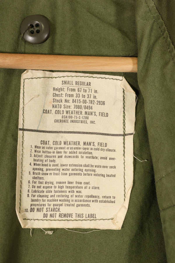 1975 Contract S-R 3rd Model M65 Field Jacket Used