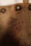 Custom-Made Item: Modified WWII U.S. Navy Duffle Bag with Tiger Stripe Pattern and Snoopy Motif by LA Kitzfitz