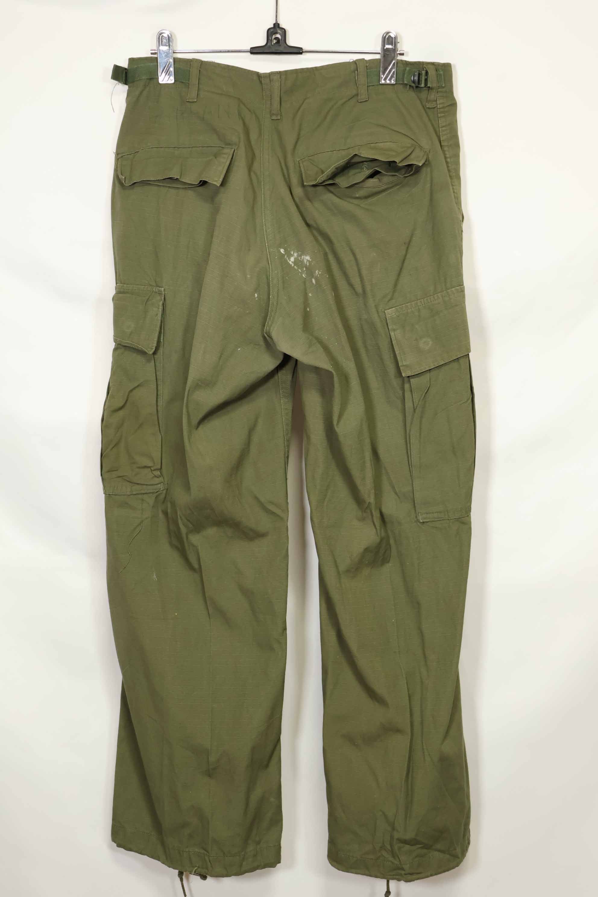 1969 Contract 4th Model Ripstop Jungle Fatigue Pants S-S Used