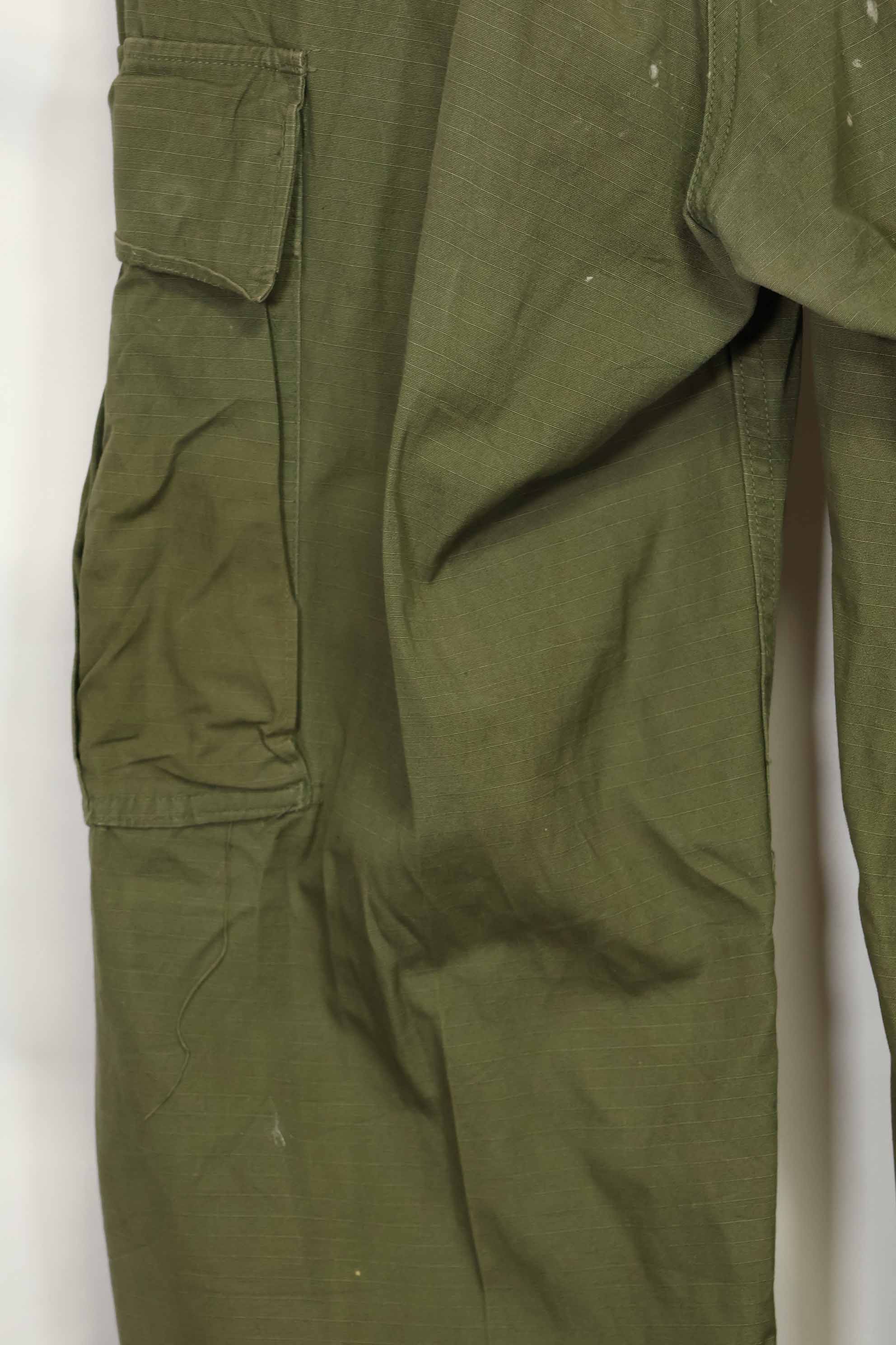 1969 Contract 4th Model Ripstop Jungle Fatigue Pants S-S Used