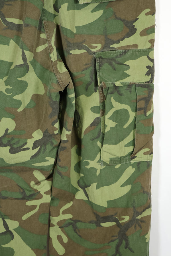 Real non ripstop US Army ERDL camouflage early pattern pants, used.