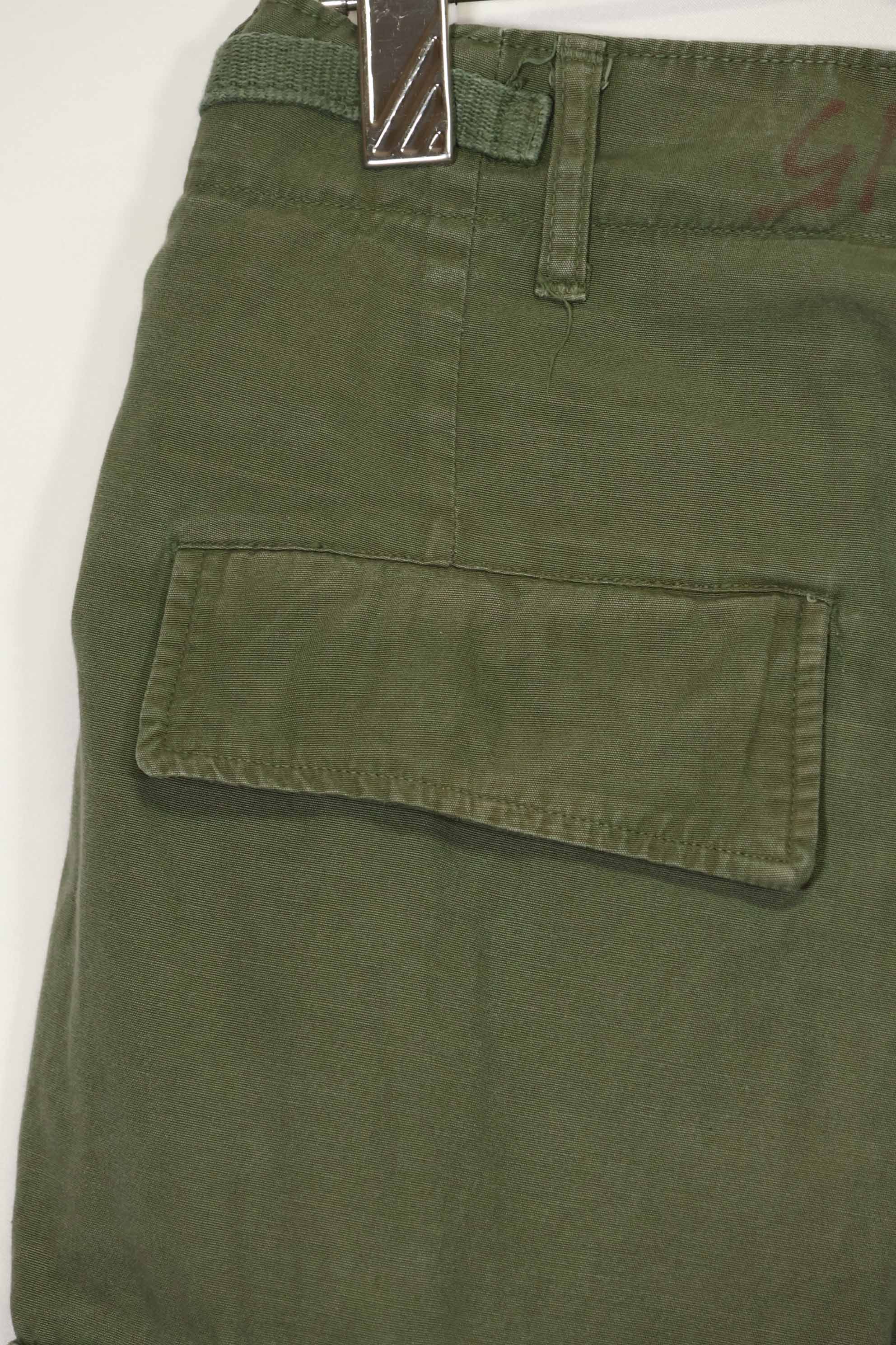 1967 Contract 3rd Model Non Ripstop Jungle Fatigue Pants S-R Used