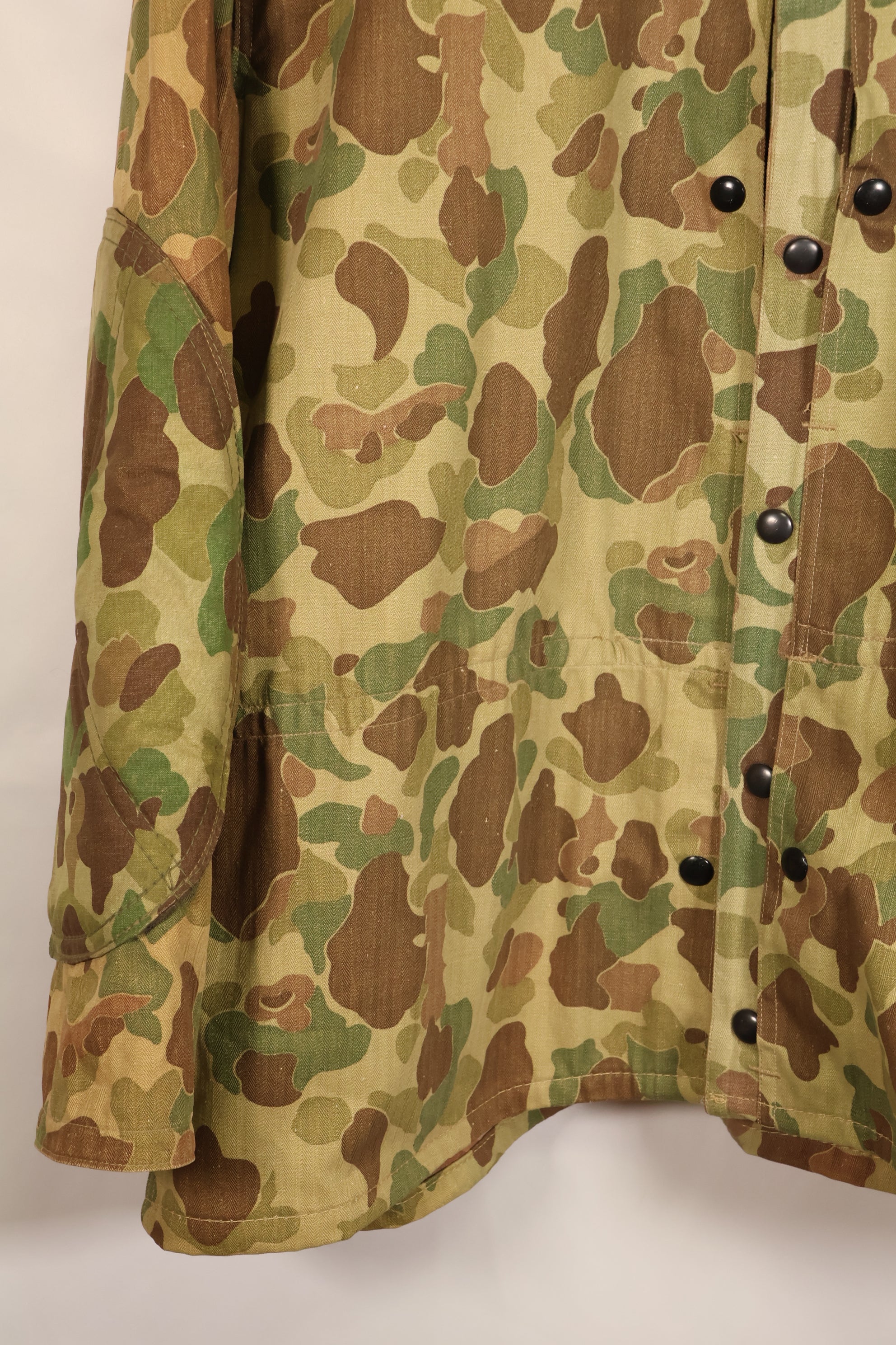 1942~43年頃　アメリカ軍　USMC　フロッグスキン迷彩　3rd Model パラマリーンジャケット　ほぼ未使用品　改造あり