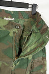 Real non ripstop fabric ERDL camouflage pants, used, faded, SMALL-REGULAR